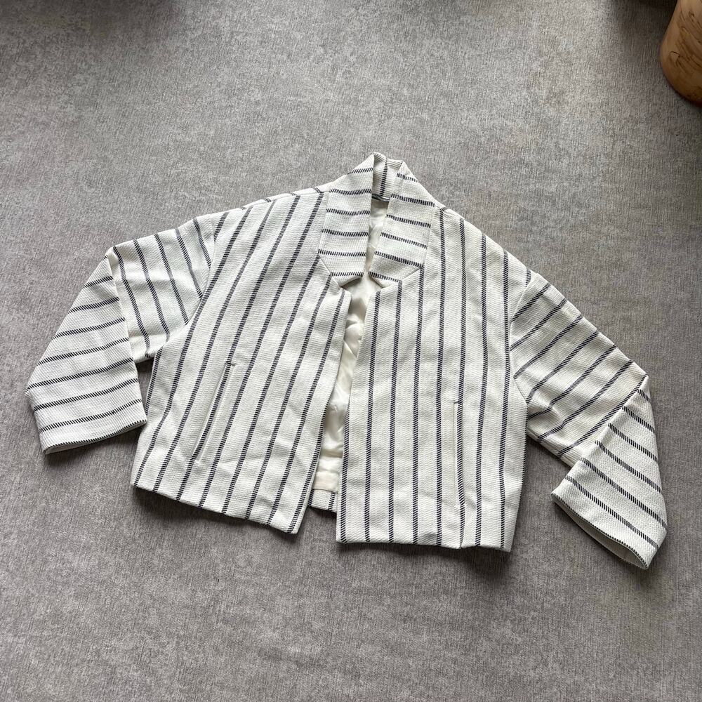Anthropologie Striped Blazer Jacket